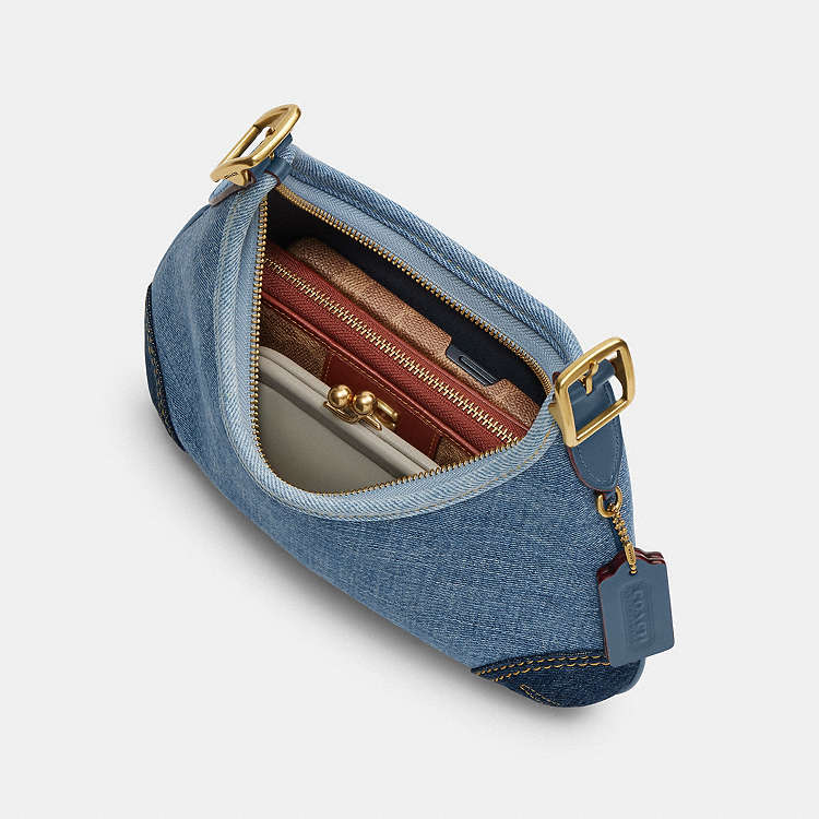 Coach Hamptons Hobo Bag with Repurposed Denim
