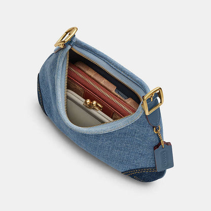 Coach Hamptons Hobo Bag with Repurposed Denim