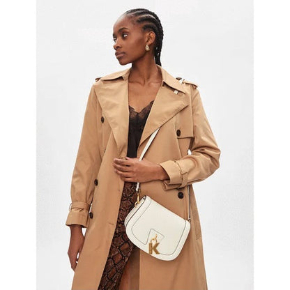 Karl Lagerfeld logo crossbody bag in white