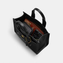 Coach Cargo Tote Bag 26 leather in black