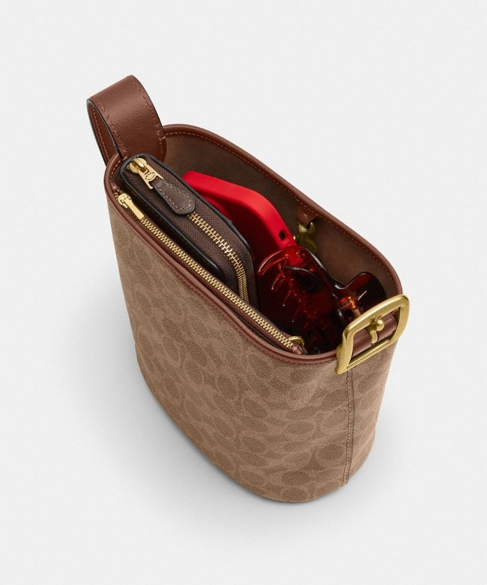 Coach Bleecker Bucket Bag 21 In Signature Canvas