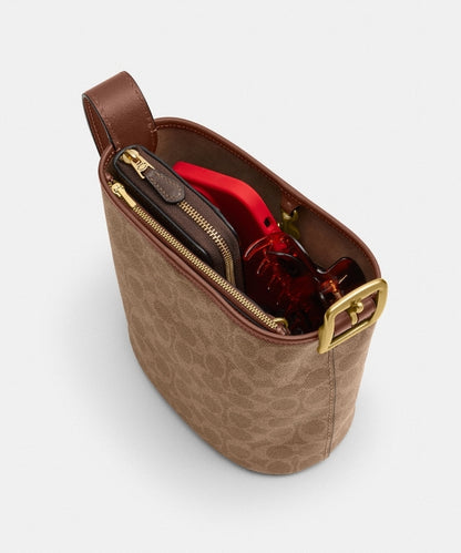 Coach Bleecker Bucket Bag 21 In Signature Canvas
