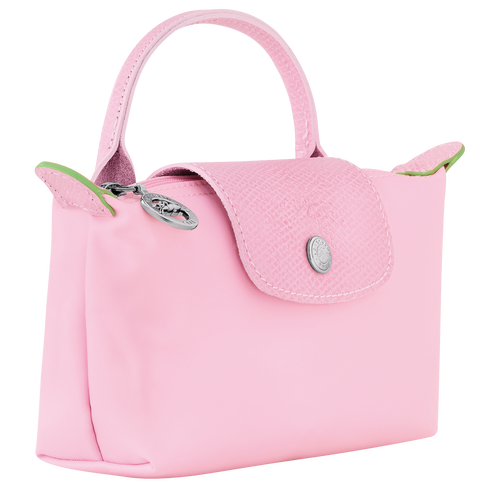 LONGCHAMP LE PLIAGE GREEN MINI POUCH WITH HANDLE