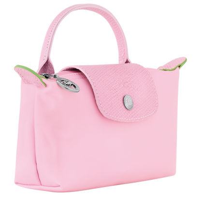 LONGCHAMP LE PLIAGE GREEN MINI POUCH WITH HANDLE