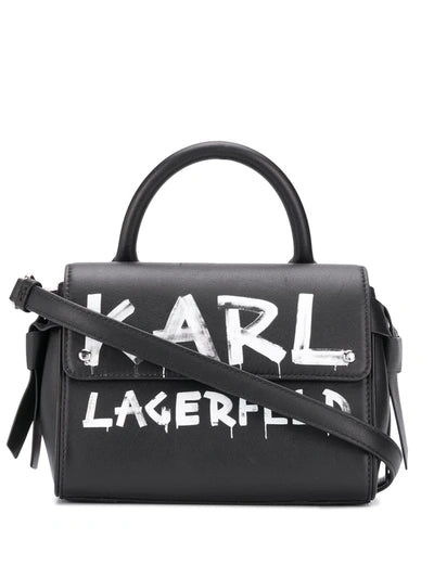 KARL LAGERFELD
K/Ikon Graffiti mini bag in black