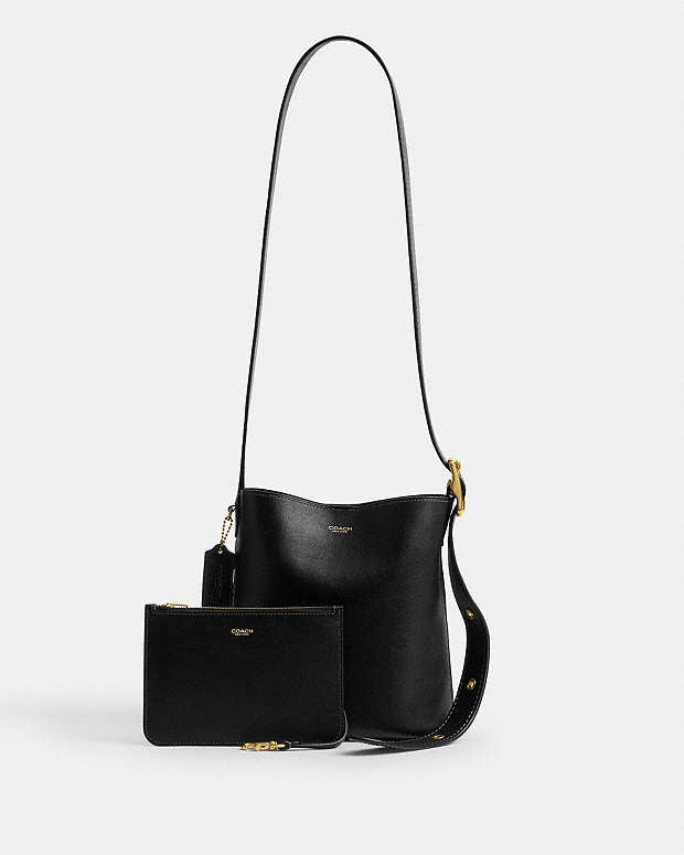 Coach Bleecker Bucket Bag 21 in black