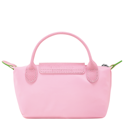 LONGCHAMP LE PLIAGE GREEN MINI POUCH WITH HANDLE