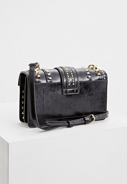 Pinko Love studded shoulder bag