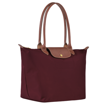 Longchamp le pliage original large tote bag in burgundy