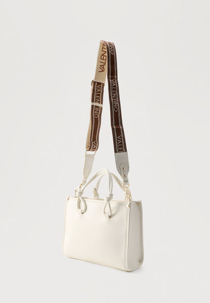 Valentino Bags Aella shopping bag in white faux leather