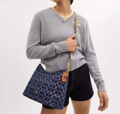 Coach Laurel Shoulder Bag In Signature Denim