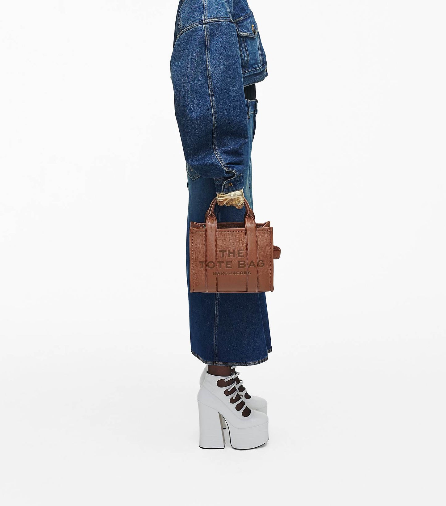 The leather small tote bag Marc Jacobs