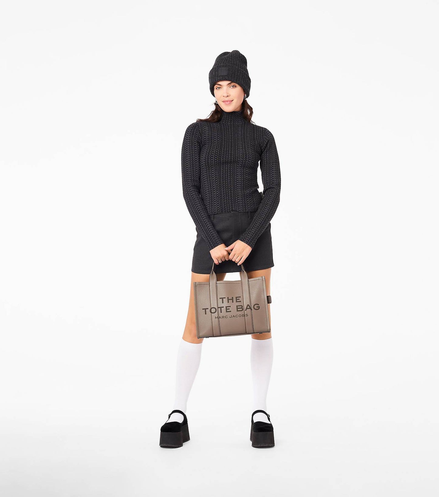 The leather medium tote bag Marc Jacobs