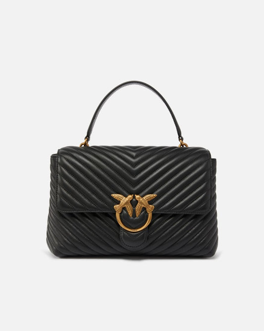 Big Lady Love Bag Puff Chevron pinko