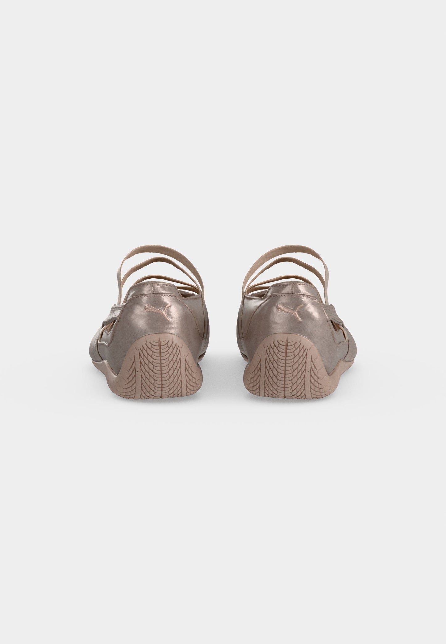 Puma SPEEDCAT BALLET - Ankle strap ballerina shoes - rose latte/silver-coloured size 39