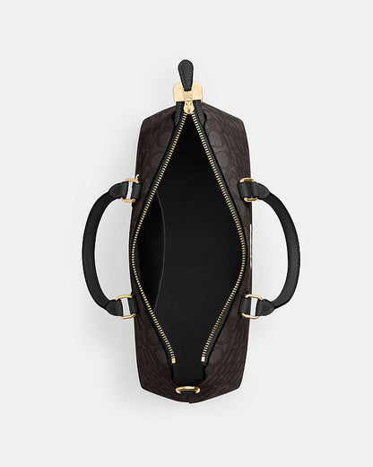 Coach Georgia Satchel Bag In Signature Canvas