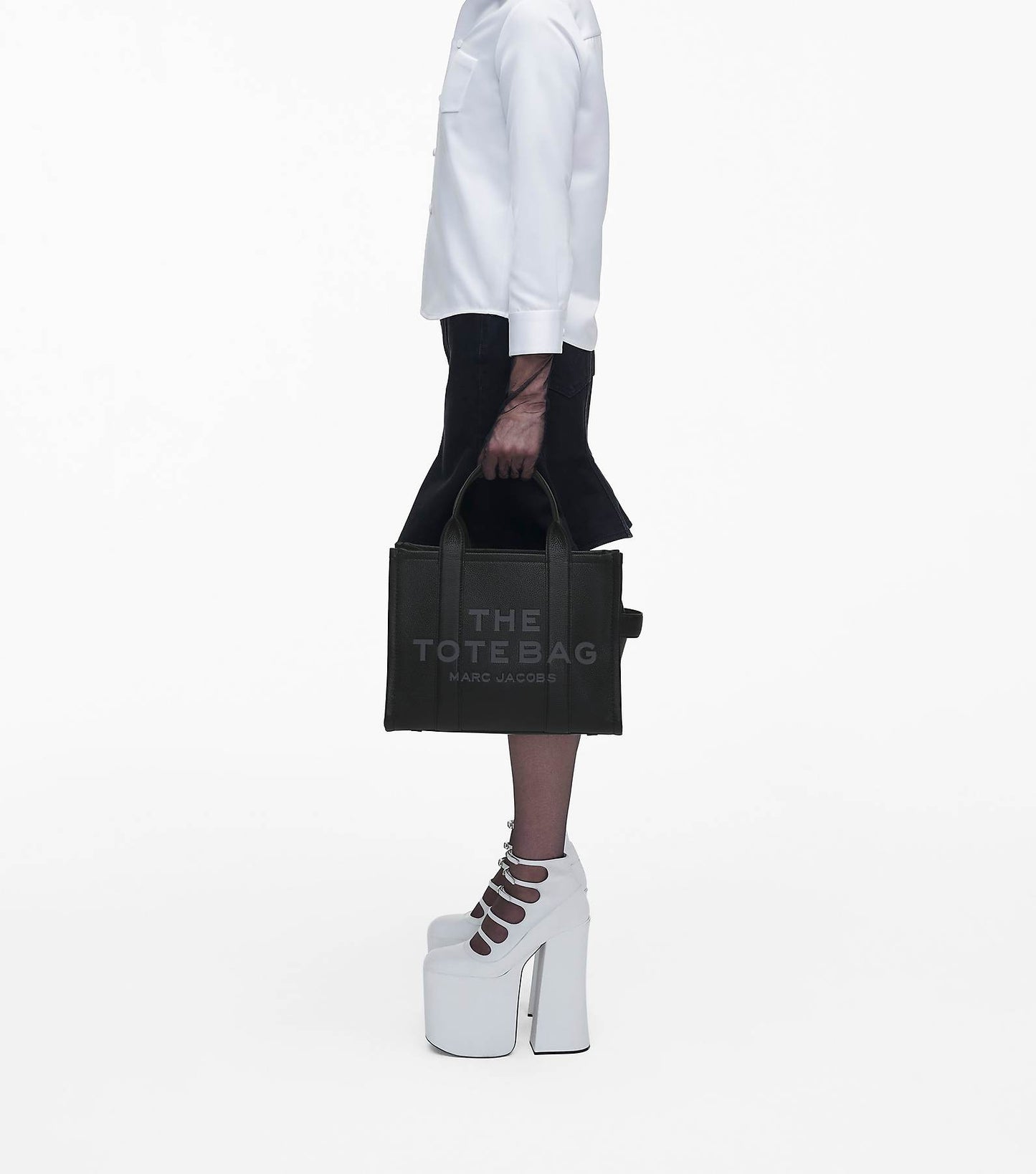 The leather medium tote bag Marc Jacobs