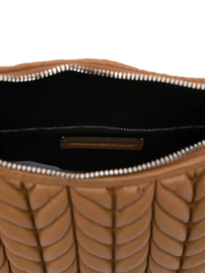Karl Lagerfeld K/Weave Hobo Bag in caramel brown color