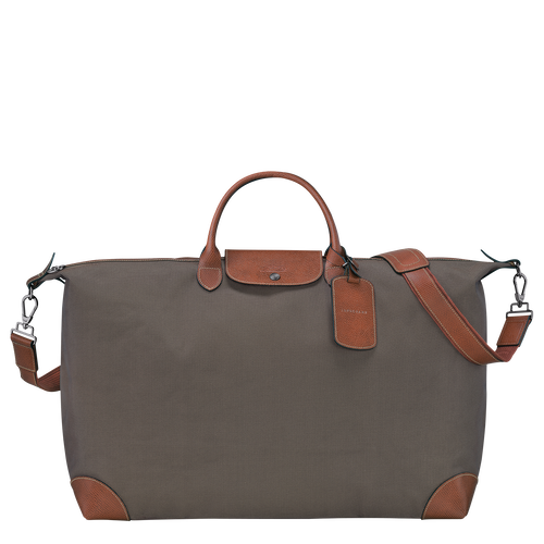 LongChamp Le Pliage Original M Russian canvas and leather travel bag