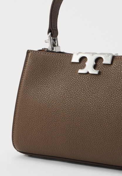 TORY BURCH ELEANOR PEBBLED MINI SATCHEL - HANDBAG - WILD MUSHROOM