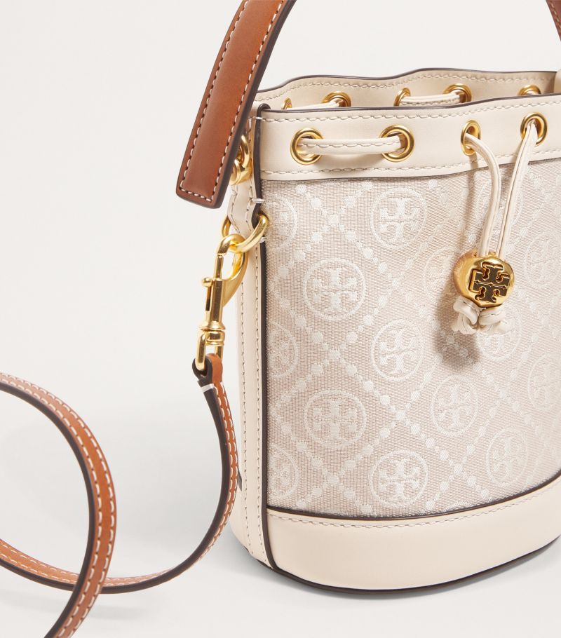 Tory Burch monogram bucket mini bag