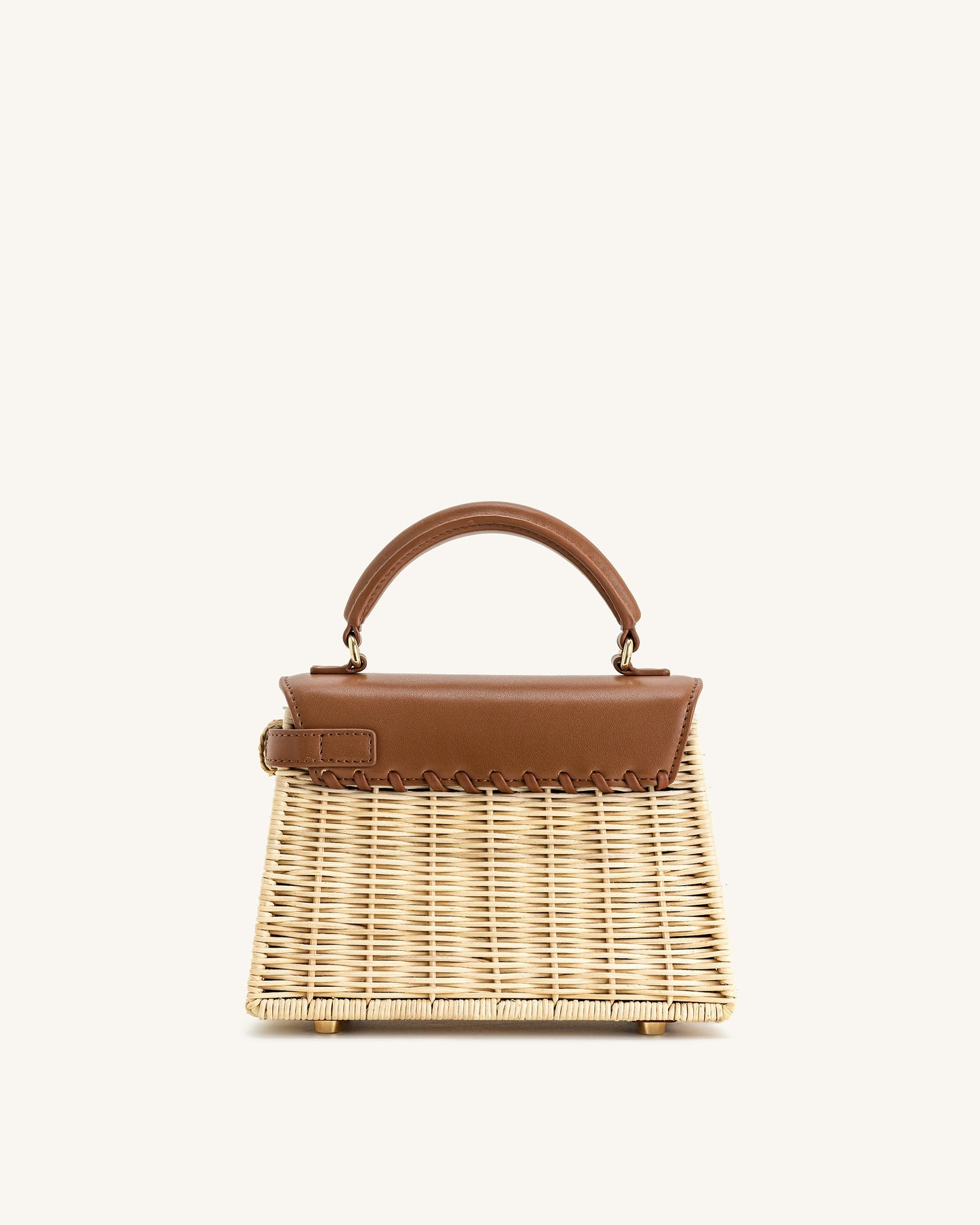 JW PEI Elise Natural Rattan Weaving Handbag