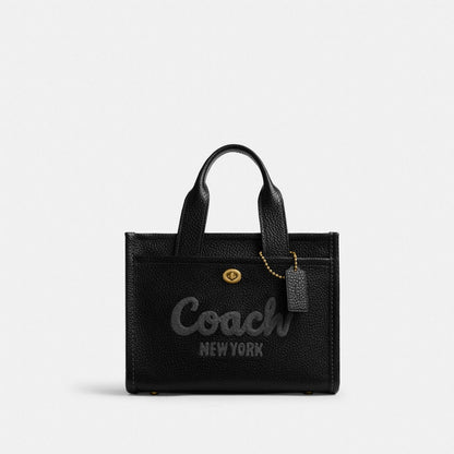 Coach Cargo Tote Bag 26 leather in black