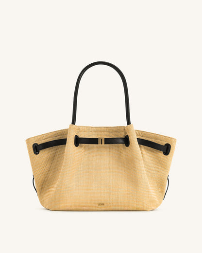 JW PEI Hana Medium Faux Straw Tote