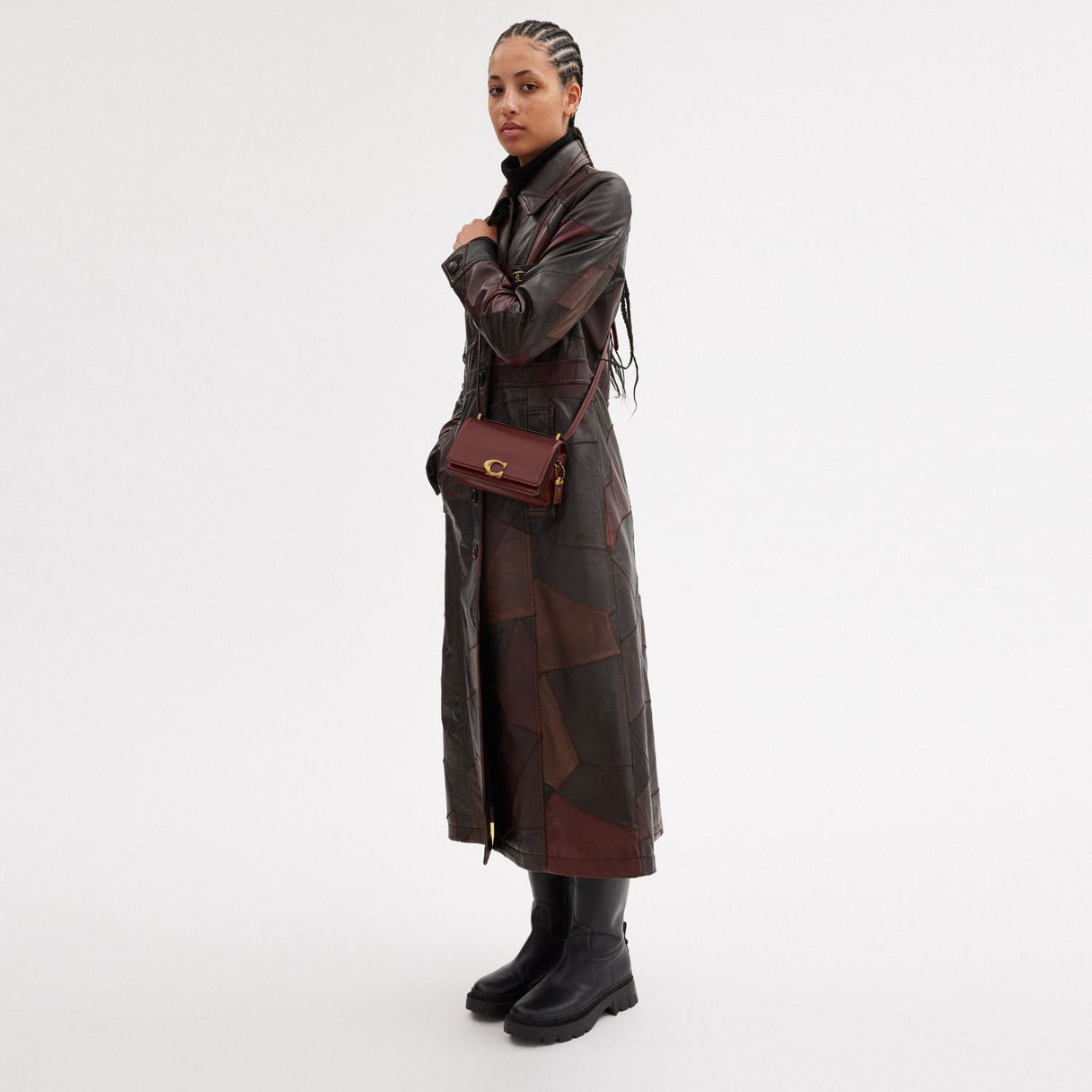 Coach Bandit Shoulder Bag in burgundy