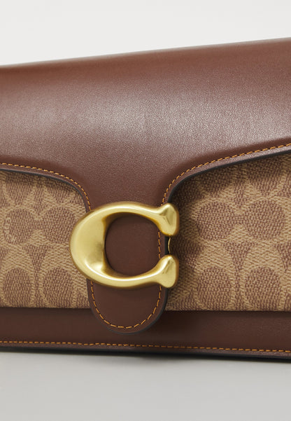 Coach Tabby Shoulder Bag 26 in signature canvas tan brown