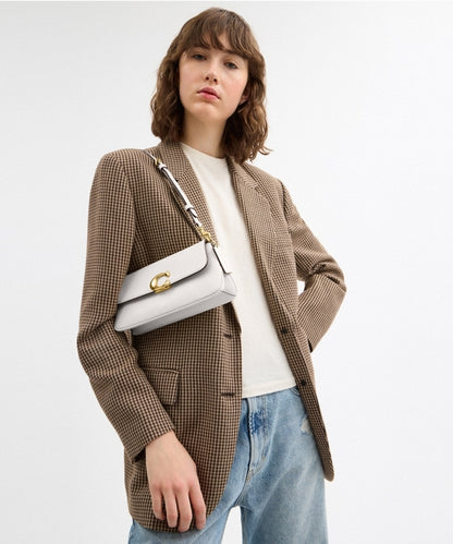 Coach jet shoulder bag white