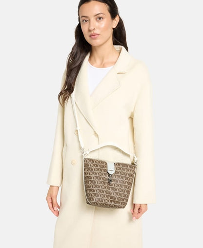 DKNY 'Taira' patterned handbag in beige