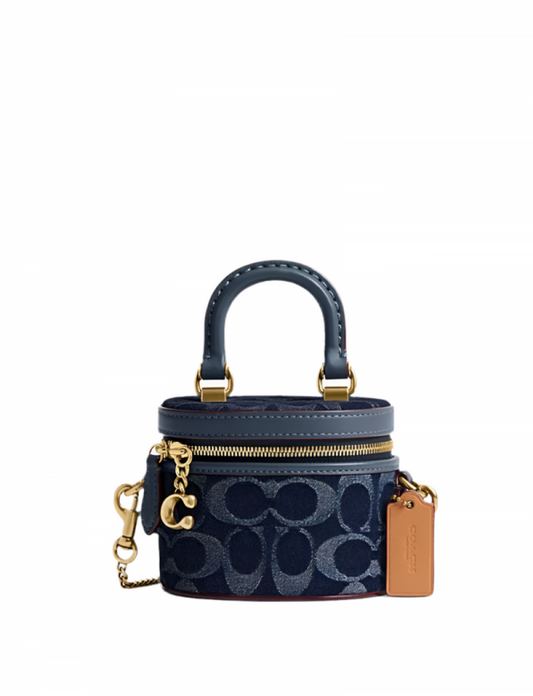 Coach Trail Crossbody 12 In Signature Denim