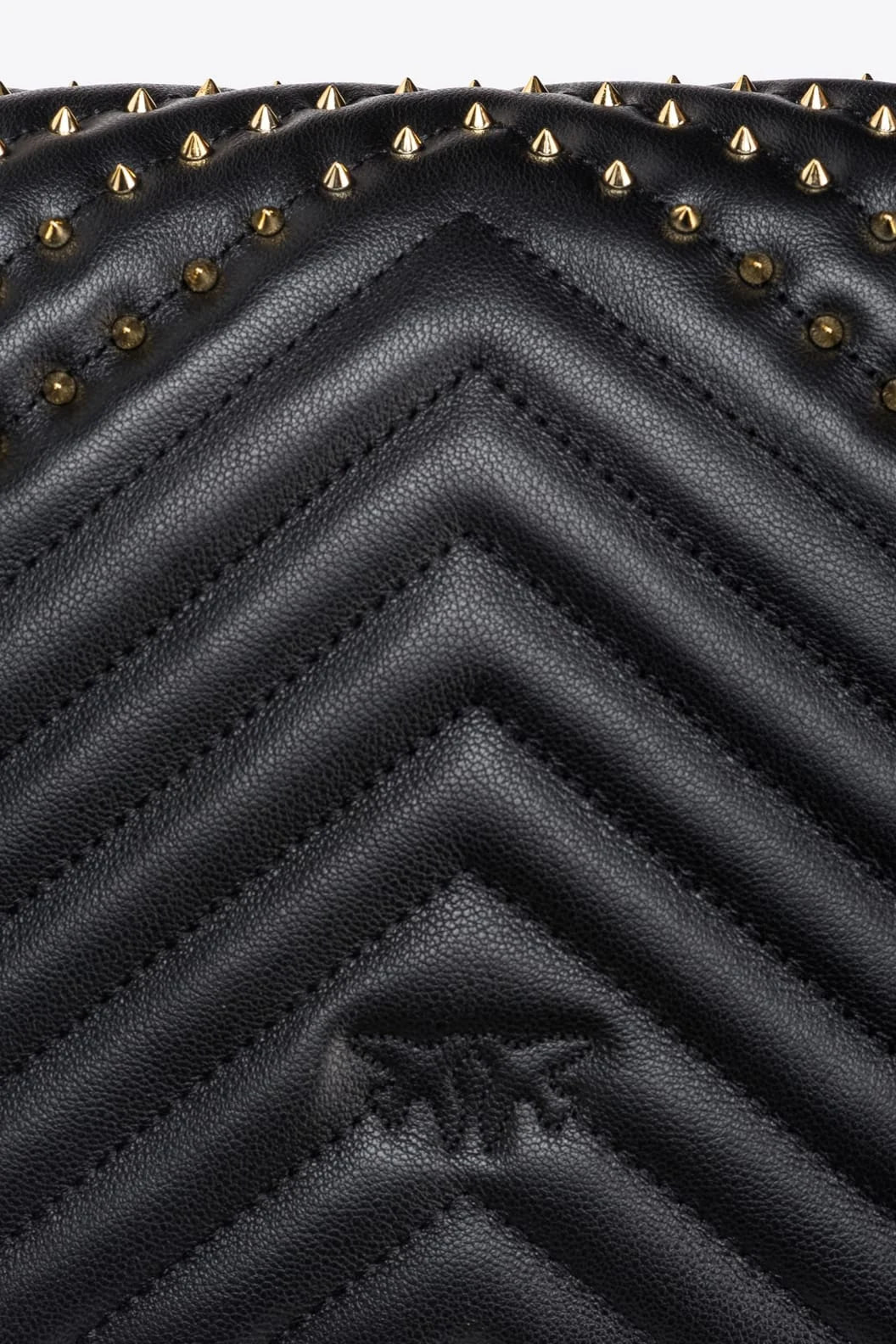 PINKO CLASSIC LOVE BAG CLICK CHEVRON STUDS