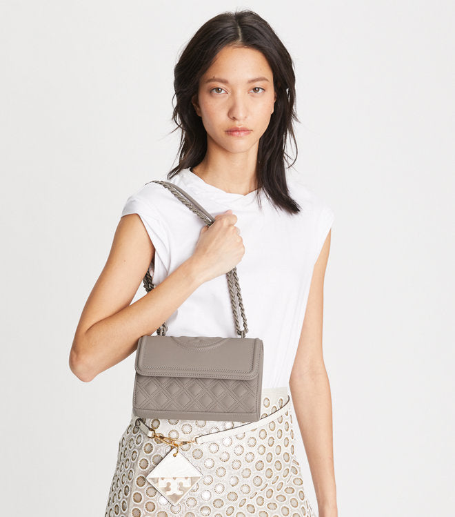 TORY BURCH FLEMING SMALL MATTE CONVERTIBLE SHOULDER BAG