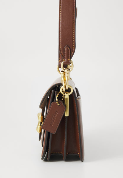 Coach Tabby Shoulder Bag 26 in signature canvas tan brown