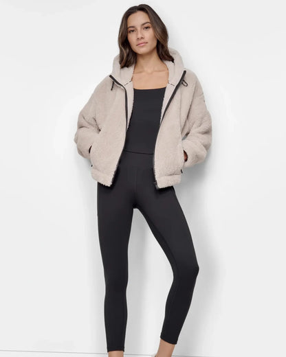 sherpa full zip jacket DKNY size M