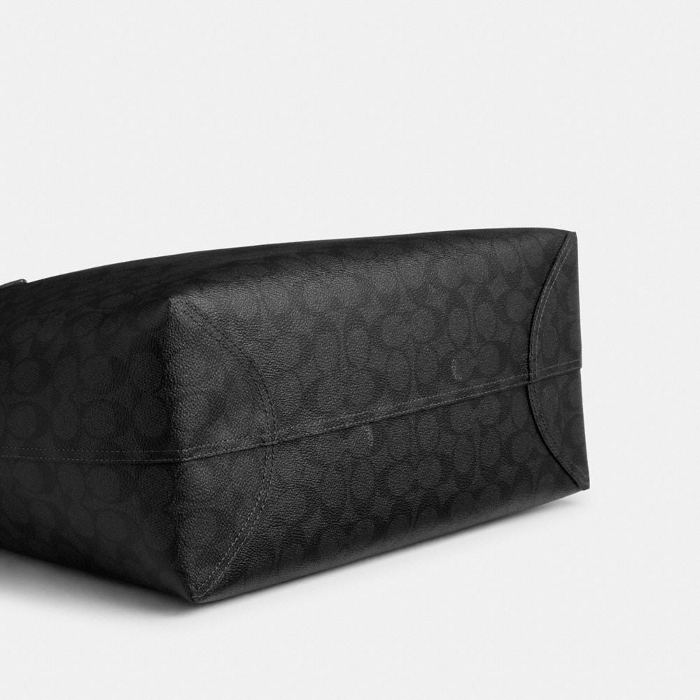 Coach City Tote Bag In Signature Canvas in gunmetal