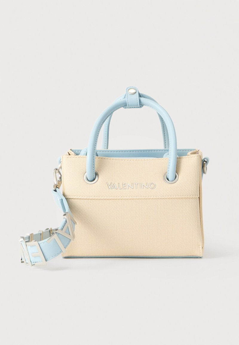 Valentino Alexia Summer Shopper bag with light blue handles