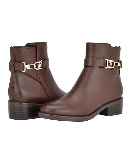 Tommy Hilfiger Women's Ianzi Ornamented Side Zip Booties 9M