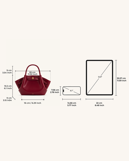 JW PEI Hana Mini Tote Bag - Claret