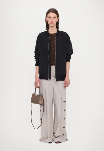 TORY BURCH ELEANOR PEBBLED MINI SATCHEL - HANDBAG - WILD MUSHROOM