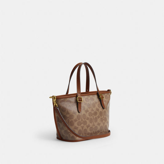 COACH TAXI TOTE BAG 21 IN SIGNATURE CANVAS