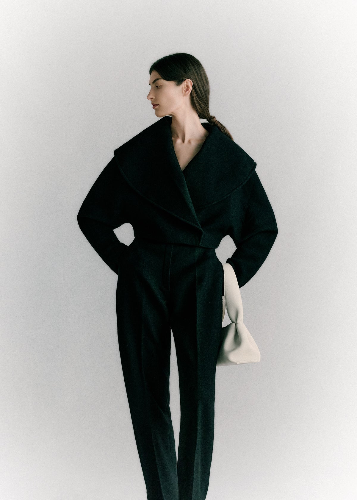 Polene Numéro Neuf East West
EDITION TEXTURED Chalk