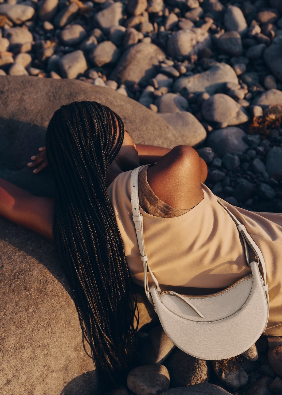 Polene Numéro Dix edition textured Chalk