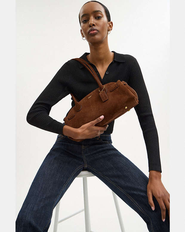 Coach Empire Carryall Bag 34 in suede