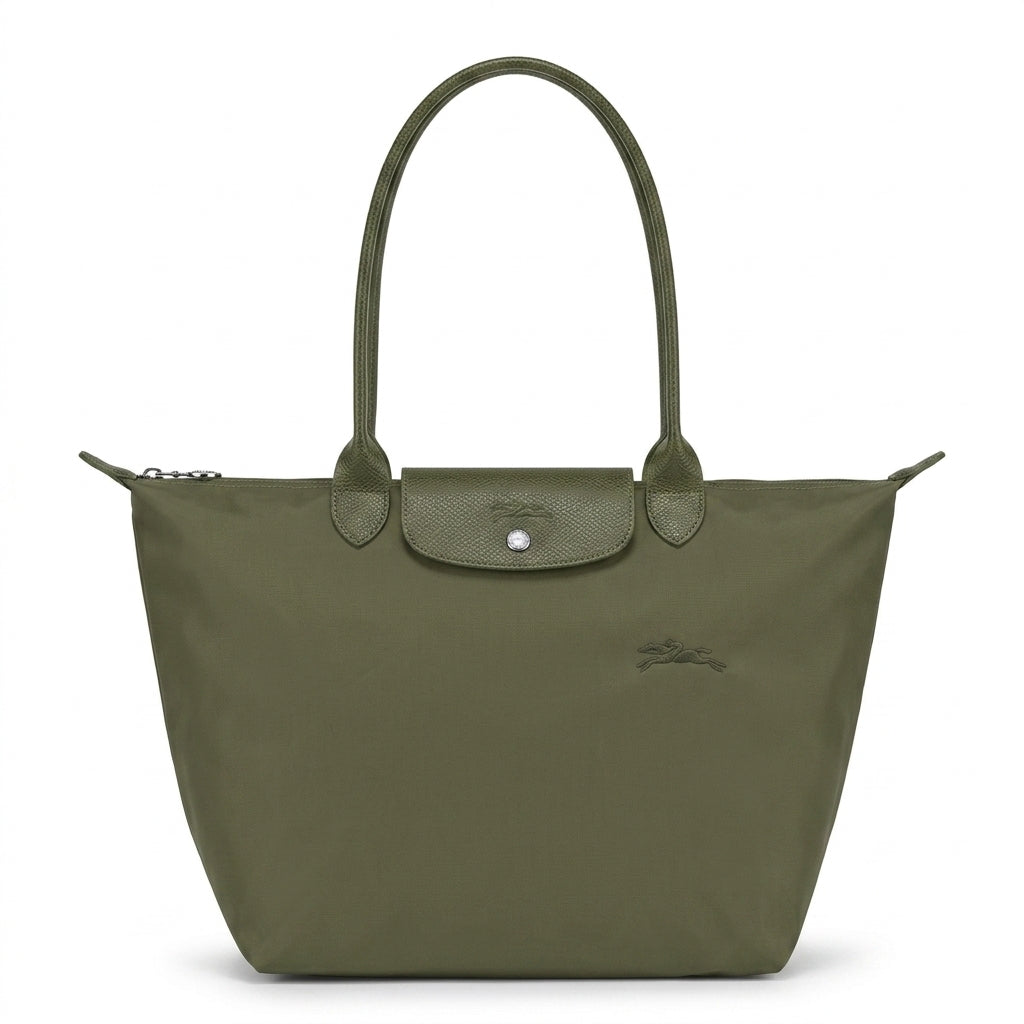 L.o.n.g.c.h.a.m.p green line large size in olive