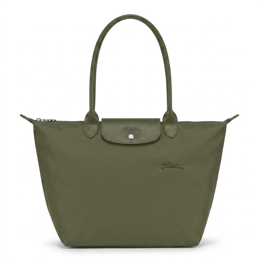 L.o.n.g.c.h.a.m.p green line large size in olive