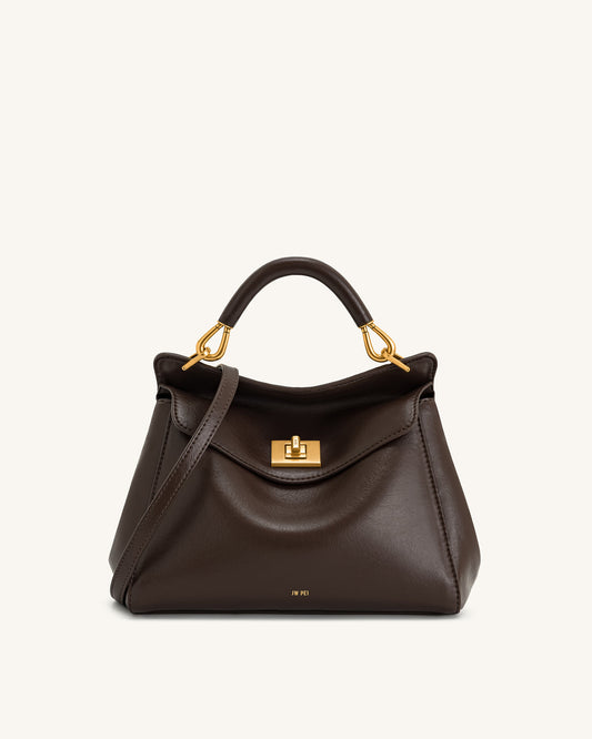 JW PEI Lucia Classic Top Handbag - Dark Brown