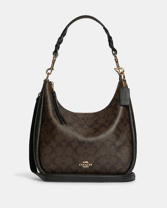 Coach Jules Hobo In Signature Canvas